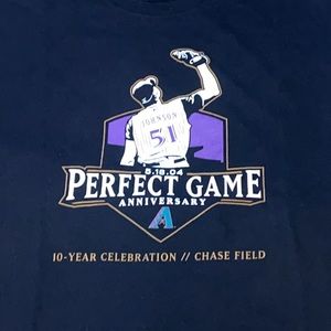 Classic Randy Johnson No-Hitter 10 year Anniversary T-shirt. Size L/XL